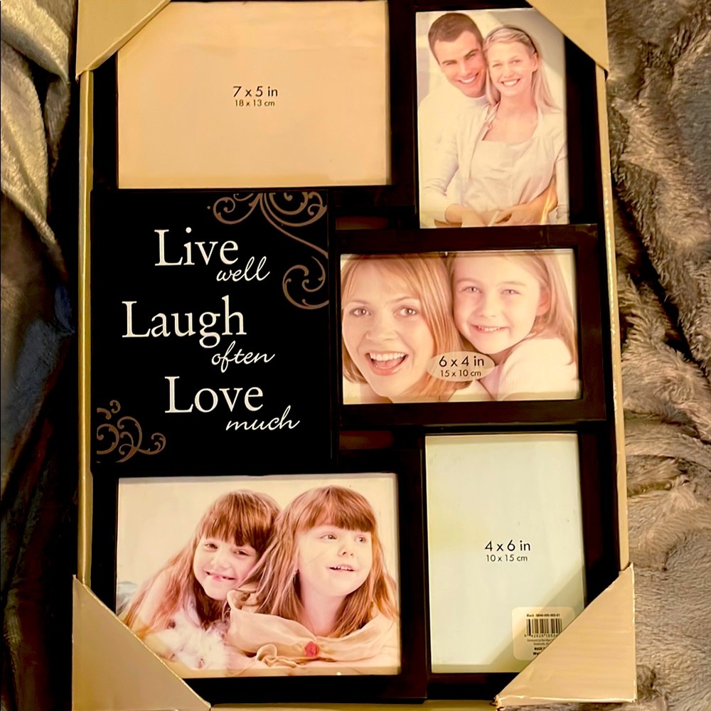 Elegant Black Picture Frame 18” x 12.5” for Multiple Photos